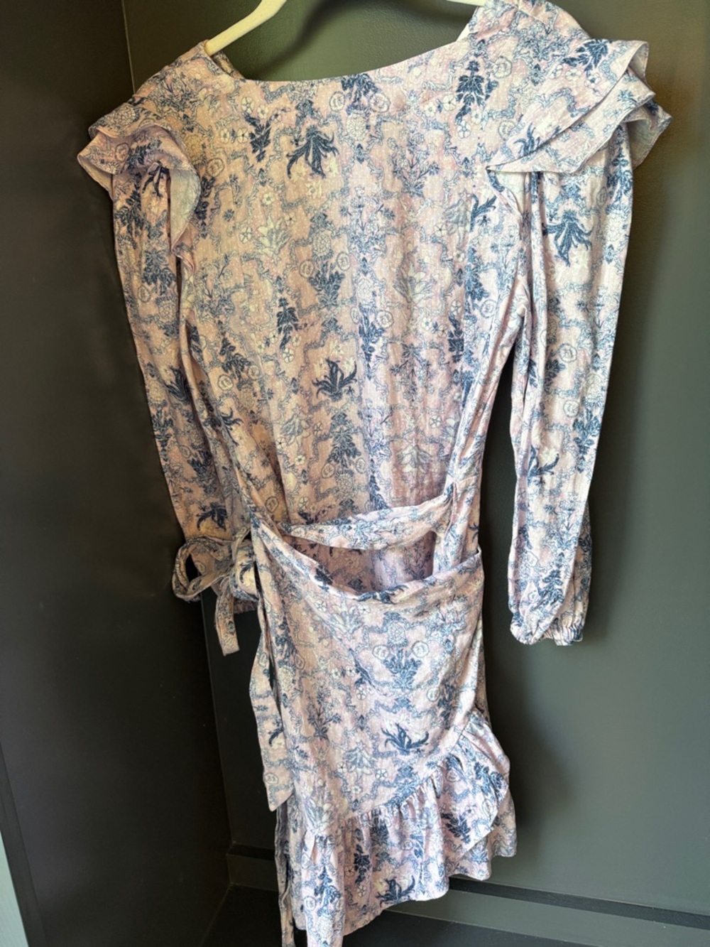 Isabel Marant Pink and Blue Floral Mini Dress